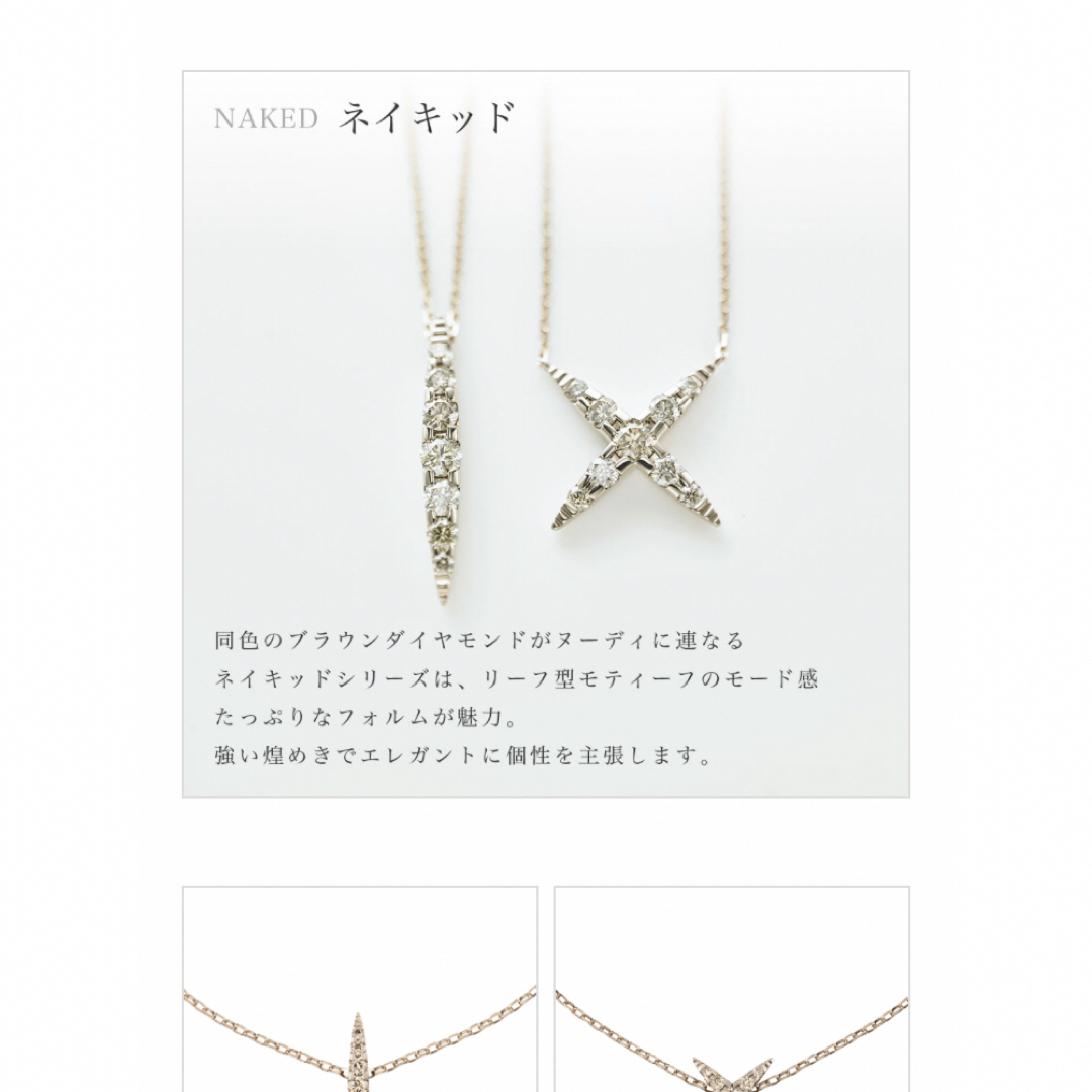 カシケイBDネイキッドネックレス\u0026ピアス