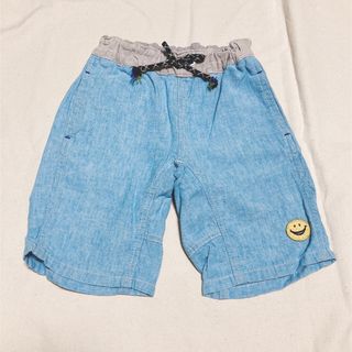 エフオーキッズ(F.O.KIDS)の【F.O.kids】爽やかブルー　綿麻ハーフパンツ(パンツ/スパッツ)