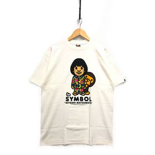 アベイシングエイプ(A BATHING APE)のA BATHING APE アベイシングエイプ 松本人志 しんぼる MILO マイロ 半袖Ｔシャツ ホワイト サイズL 正規品 / 31208(Tシャツ/カットソー(半袖/袖なし))