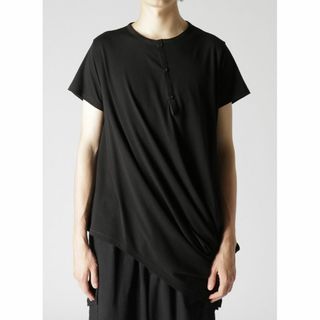 ヨウジヤマモト(Yohji Yamamoto)のヨウジヤマモトオム　23ss ドレープカットソー(Tシャツ/カットソー(半袖/袖なし))