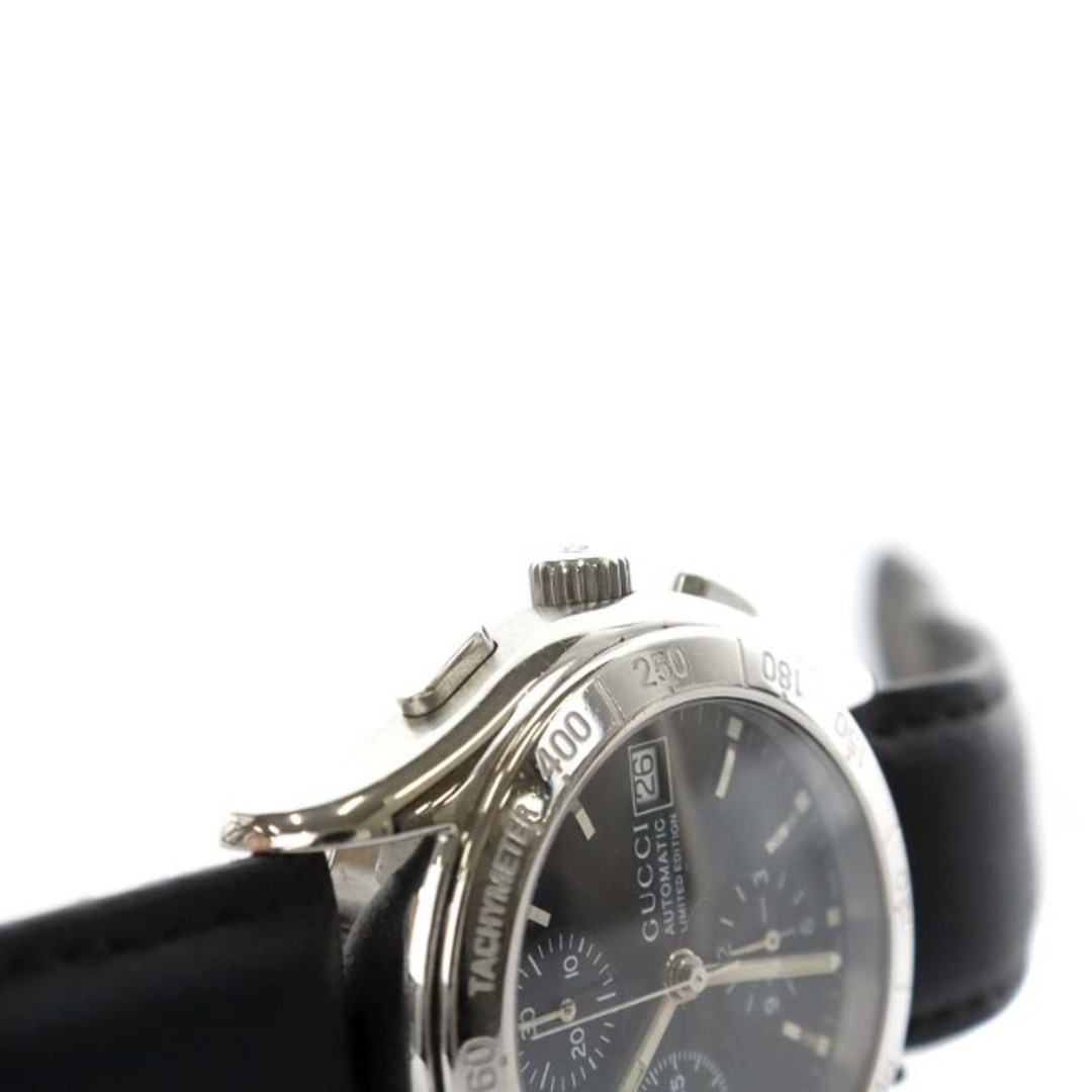 Gucci - GUCCI 1000本限定 腕時計 クロノグラフ 自動巻き 黒 Ref.503の