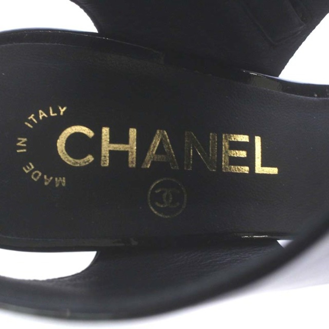 CHANEL(シャネル)のシャネル サンダル ハイヒール ココマーク 37.5 黒 G31506 レディースの靴/シューズ(サンダル)の商品写真