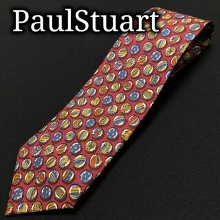ポールスチュアート(Paul Stuart)のポールスチュアート デザインドット ワインレッド ネクタイ A102-C05(ネクタイ)