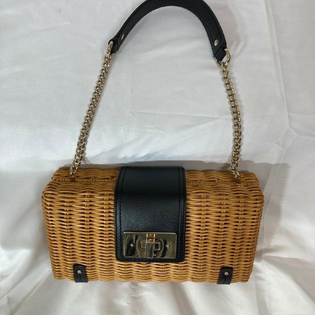 ☆1度のみ使用!お値下げ!ケイトスペード カゴバッグ いちご☆ - 通販
