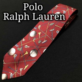 ポロラルフローレン(POLO RALPH LAUREN)のラルフローレン ゴルフ道具 ワインレッド ネクタイ A102-C10(ネクタイ)