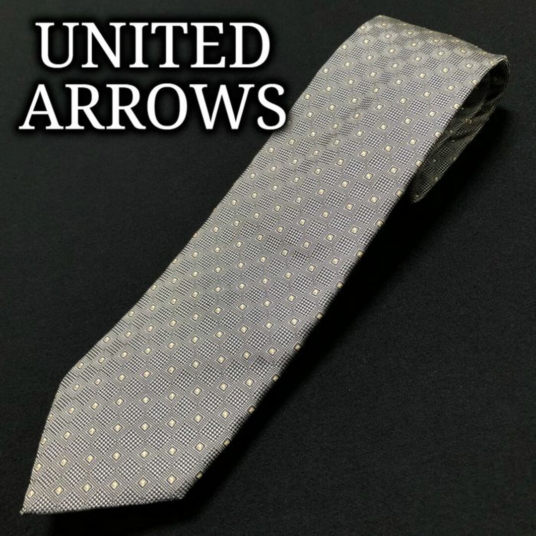 UNITED ARROWS(ユナイテッドアローズ)のユナイテッドアローズ スクエア グレー ネクタイ A102-C17 メンズのファッション小物(ネクタイ)の商品写真