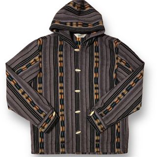 TENDERLOIN テンダーロイン パーカー サイズ:L ネイティブ柄 ウール メキシカンパーカー T-NATIVE PARKA 16AW レッド 赤 トップス カットソー 長袖 カジュアル ストリート ブランド【メンズ】