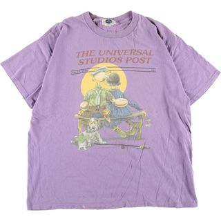 古着 90年代 UNIVERSALSTUDIOS POPEYE ポパイ キャラクタープリントTシャツ メンズL ヴィンテージ /eaa350920(Tシャツ/カットソー(半袖/袖なし))