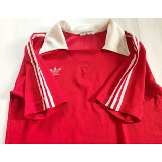 adidas (アディダス) デサント製 ヴィンテージ 襟付き サッカー