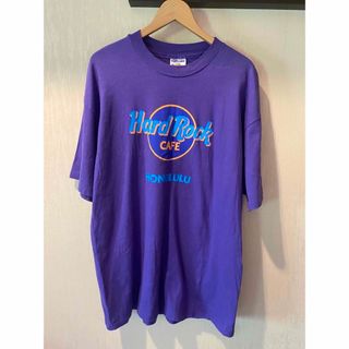 ハードロックカフェ(Hard Rock CAFE)のHard Rock Cafe Honolulu USAビンテージ 紫 90sXL(Tシャツ/カットソー(半袖/袖なし))