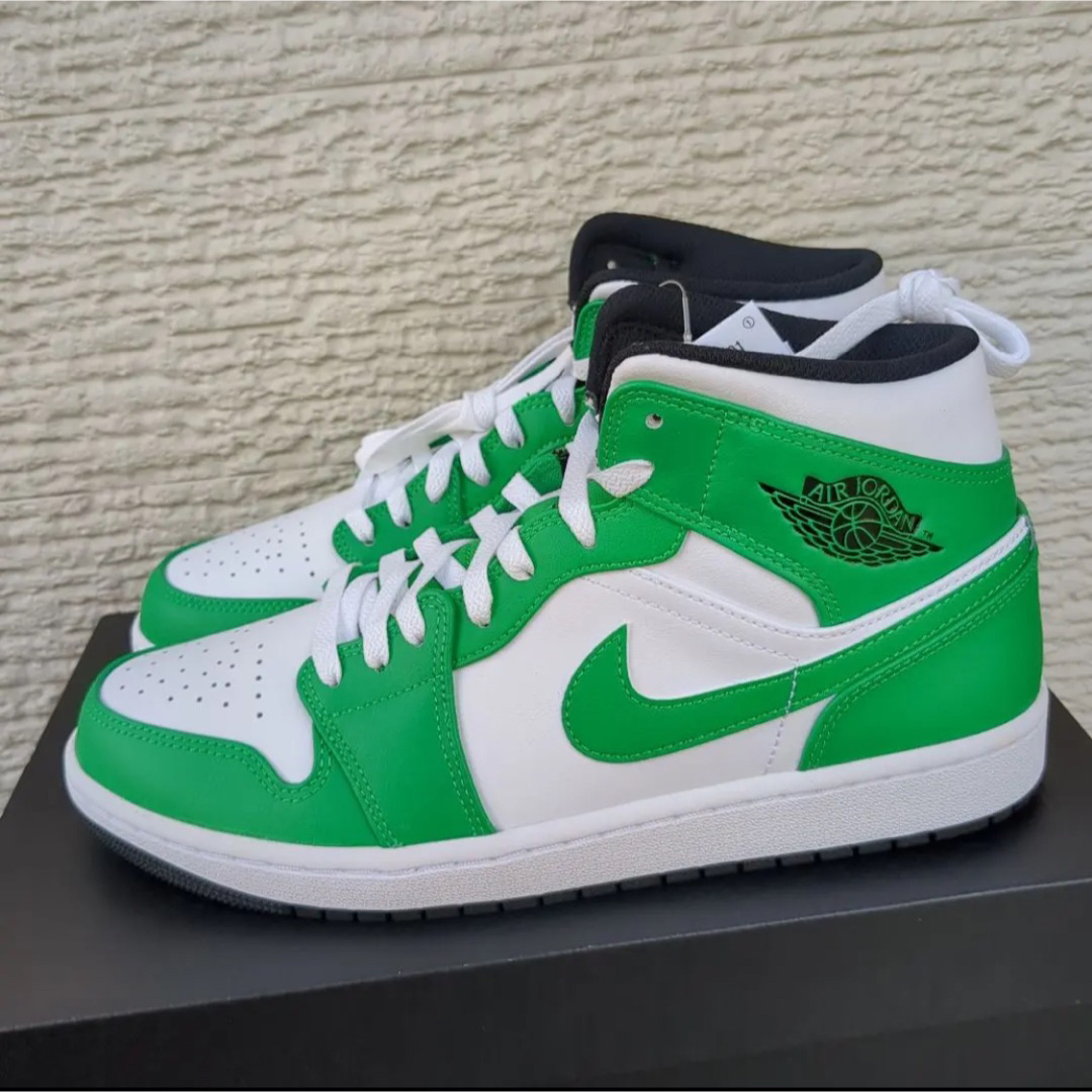 27.5cm NIKE AIR JORDAN1 MID LUCKY GREEN