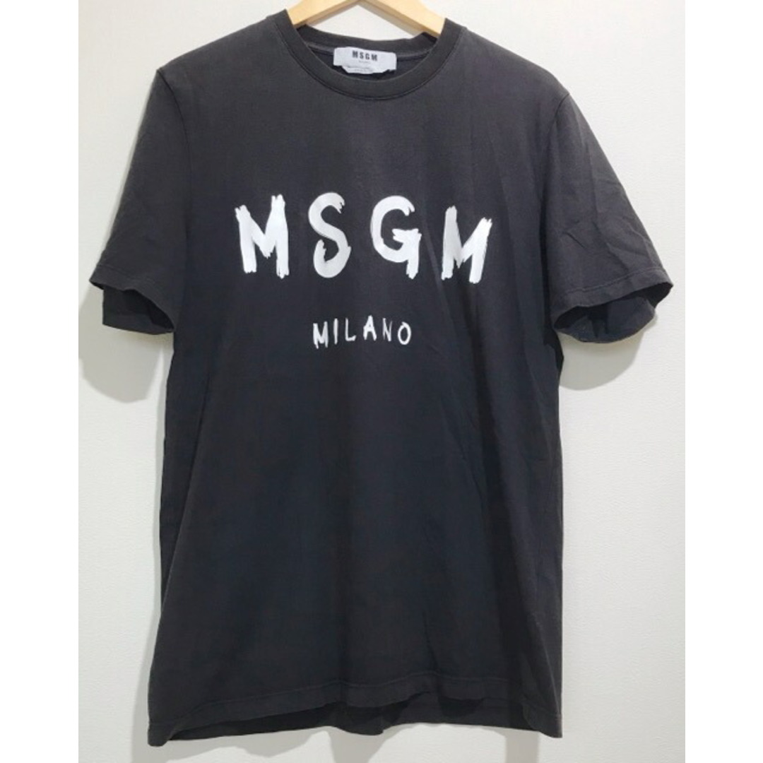 【美品】MSGM エムエスジーエム Tシャツ ロゴ プリント