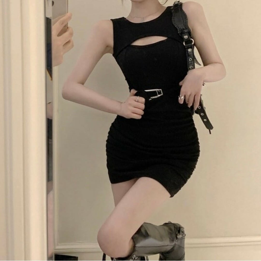 belt sexy dress 3color 1