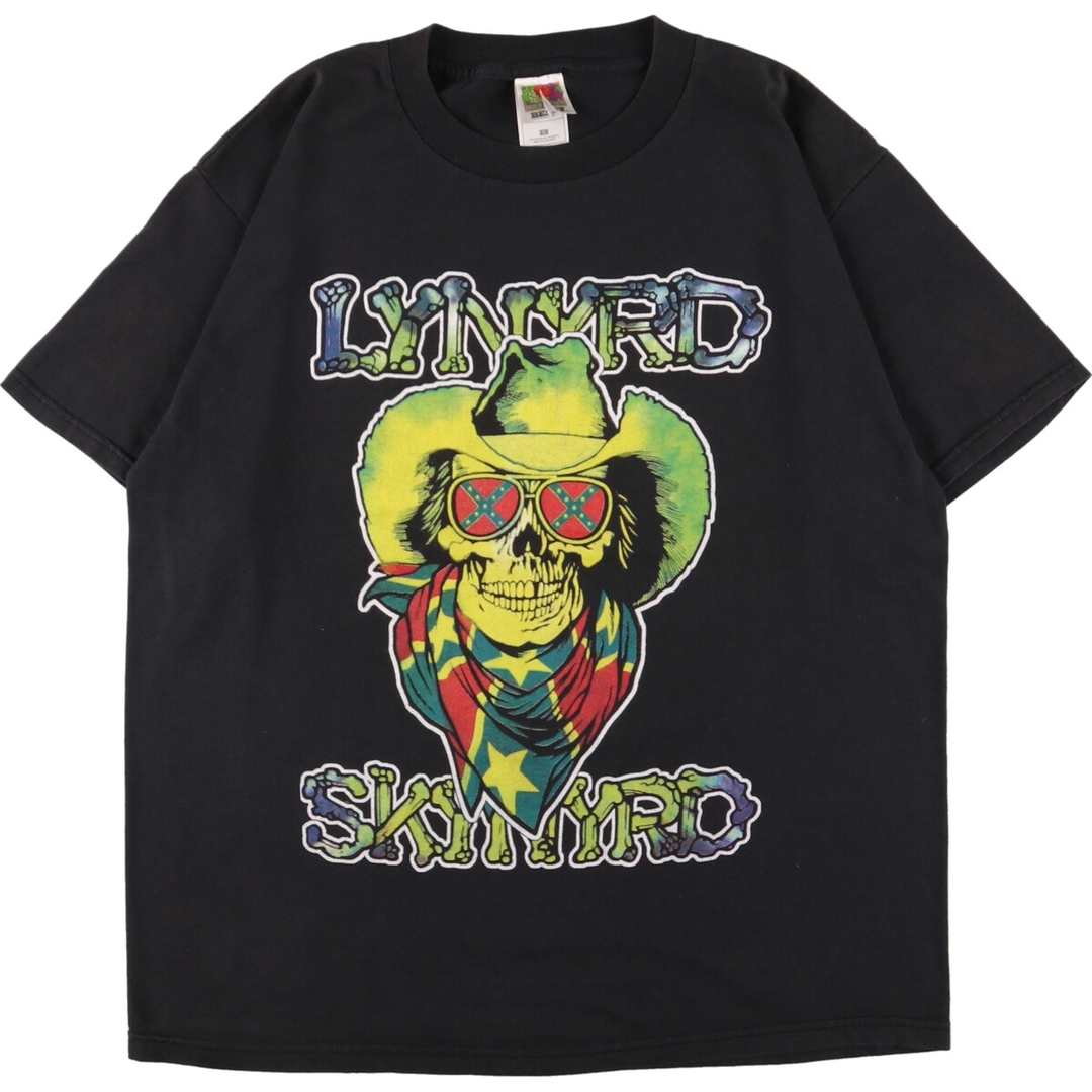 00年代 フルーツオブザルーム FRUIT OF THE LOOM LYNYRD SKYNYRD レナードスキナード 両面プリント バンドTシャツ バンT メンズL /eaa350683