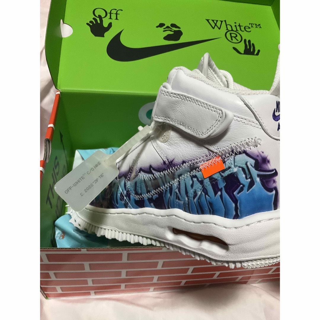 Off White Nike Air Force 1 Mid Graffiti