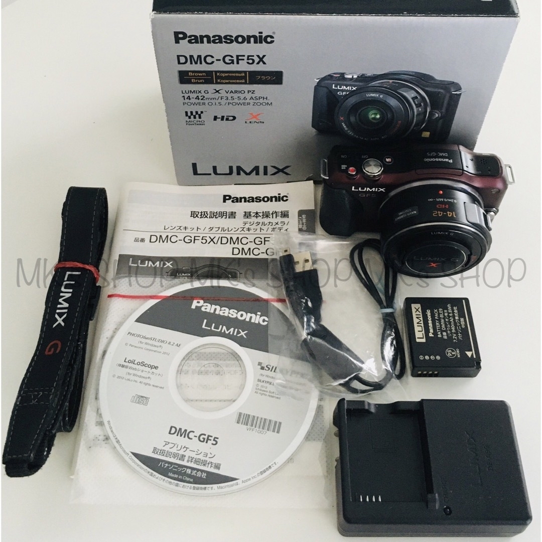 【美品】ミラーレス一眼 LUMIX DMC-GF5X ブラウン　SDカード付き