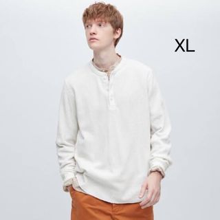 ユニクロ ヘンリーネック メンズのTシャツ・カットソー(長袖)の通販