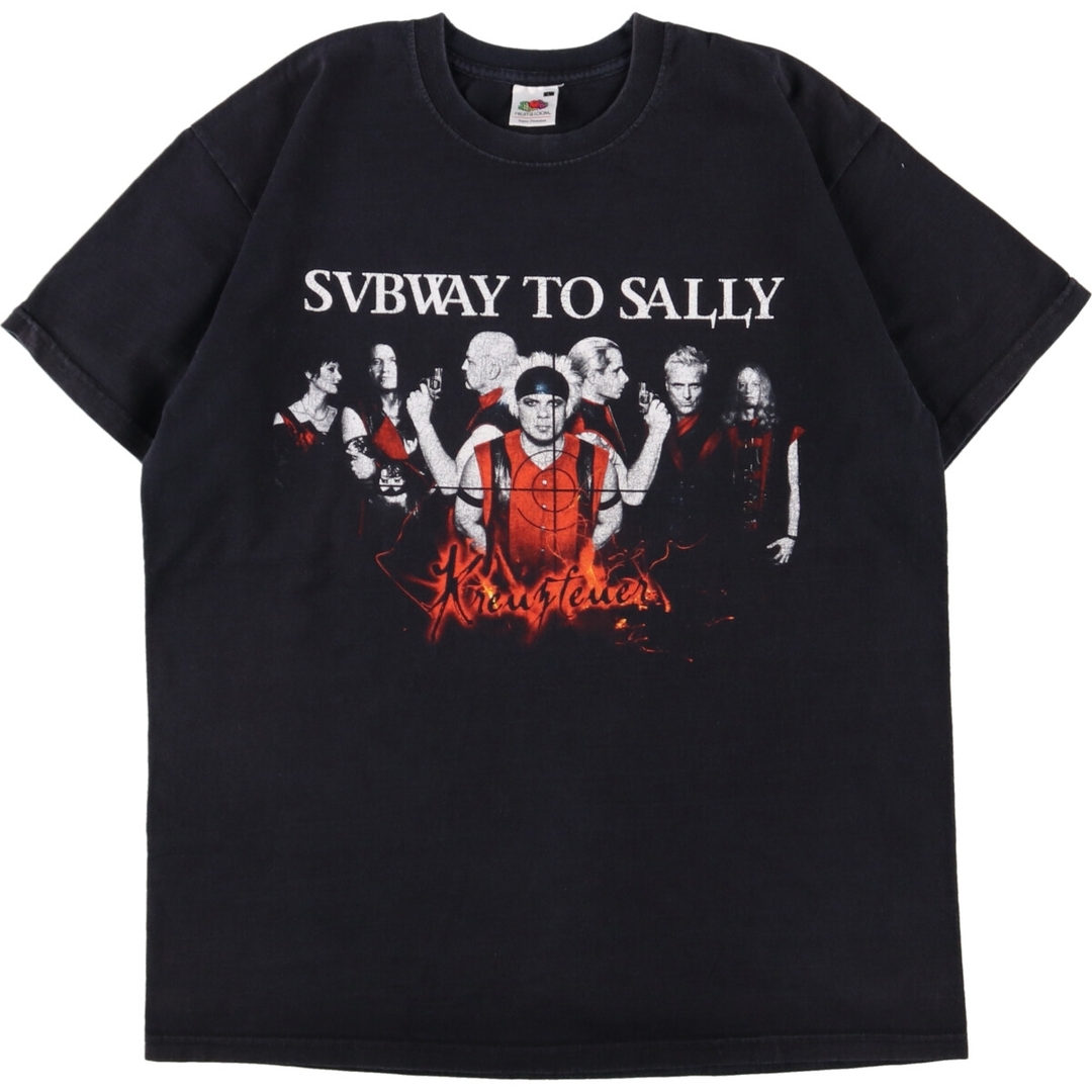 フルーツオブザルーム FRUIT OF THE LOOM SUBWAY TO SALLY サブウェイトゥサリー 両面プリント バンドTシャツ バンT メンズM /eaa350695