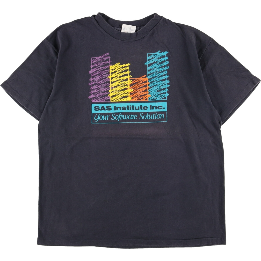 80年代 ヘインズ Hanes SAS INSTITURE アドバタイジングTシャツ USA製 メンズL ヴィンテージ /eaa350367