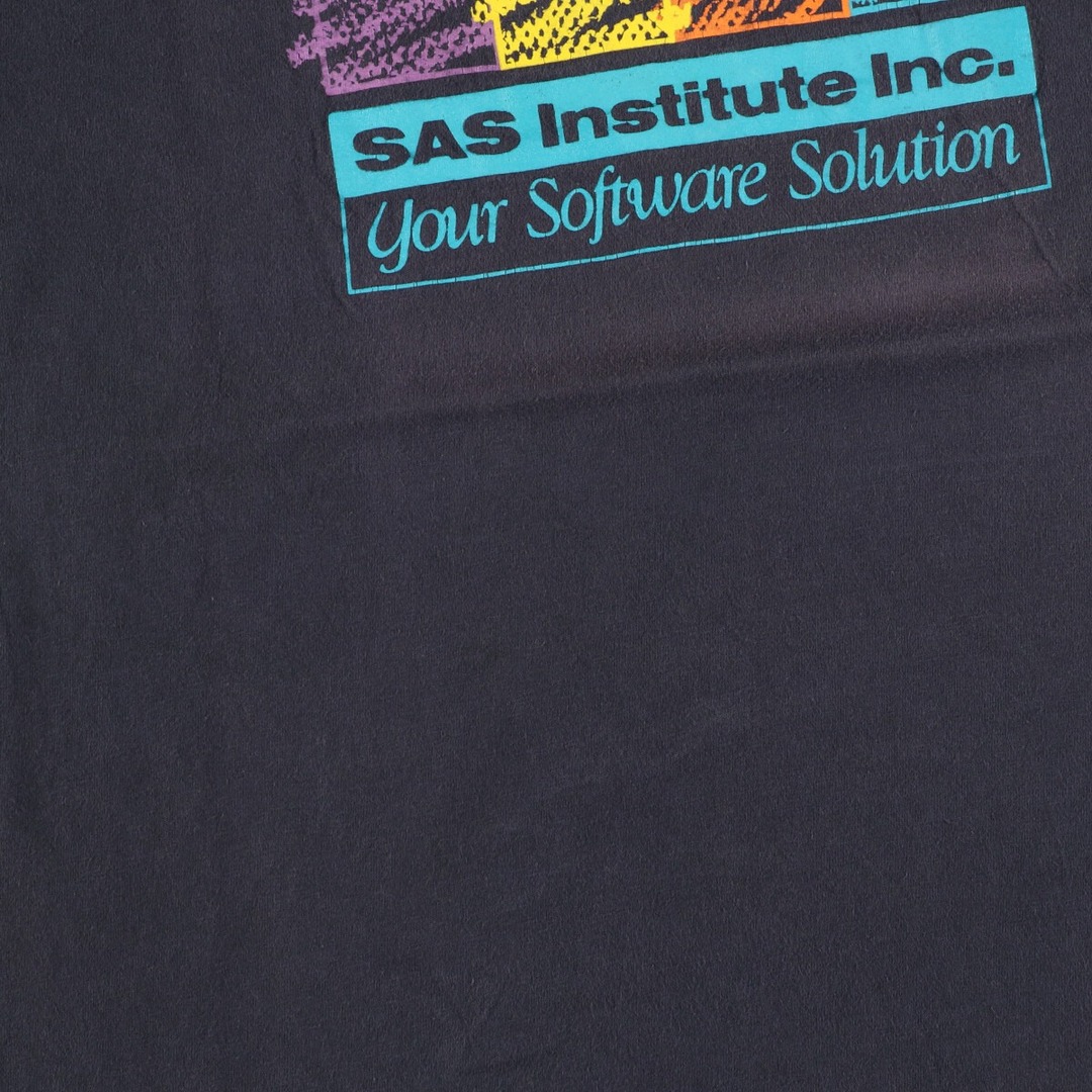 80年代 ヘインズ Hanes SAS INSTITURE アドバタイジングTシャツ USA製 メンズL ヴィンテージ /eaa350367