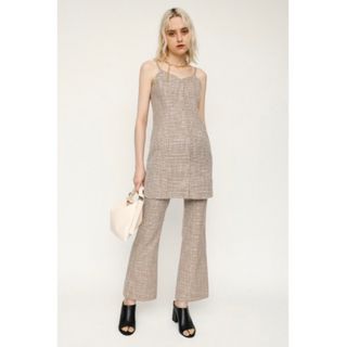 スライ(SLY)のSLY  LINEN TWEED FLARE PT リネンツイード フレアパンツ(カジュアルパンツ)