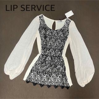 リップサービス(LIP SERVICE)のLIP SERVICE リップサービス  レース　シフォン チュニック トップス(シャツ/ブラウス(長袖/七分))