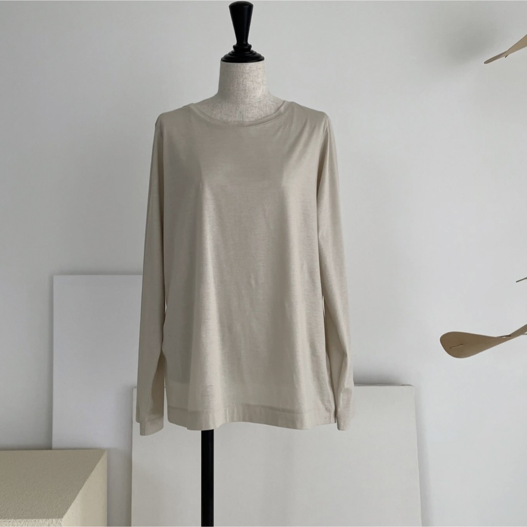 argue   シアーコットン　TシャツNUDE BEIGE