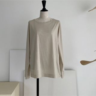 argue   シアーコットン　TシャツNUDE BEIGE(Tシャツ(長袖/七分))