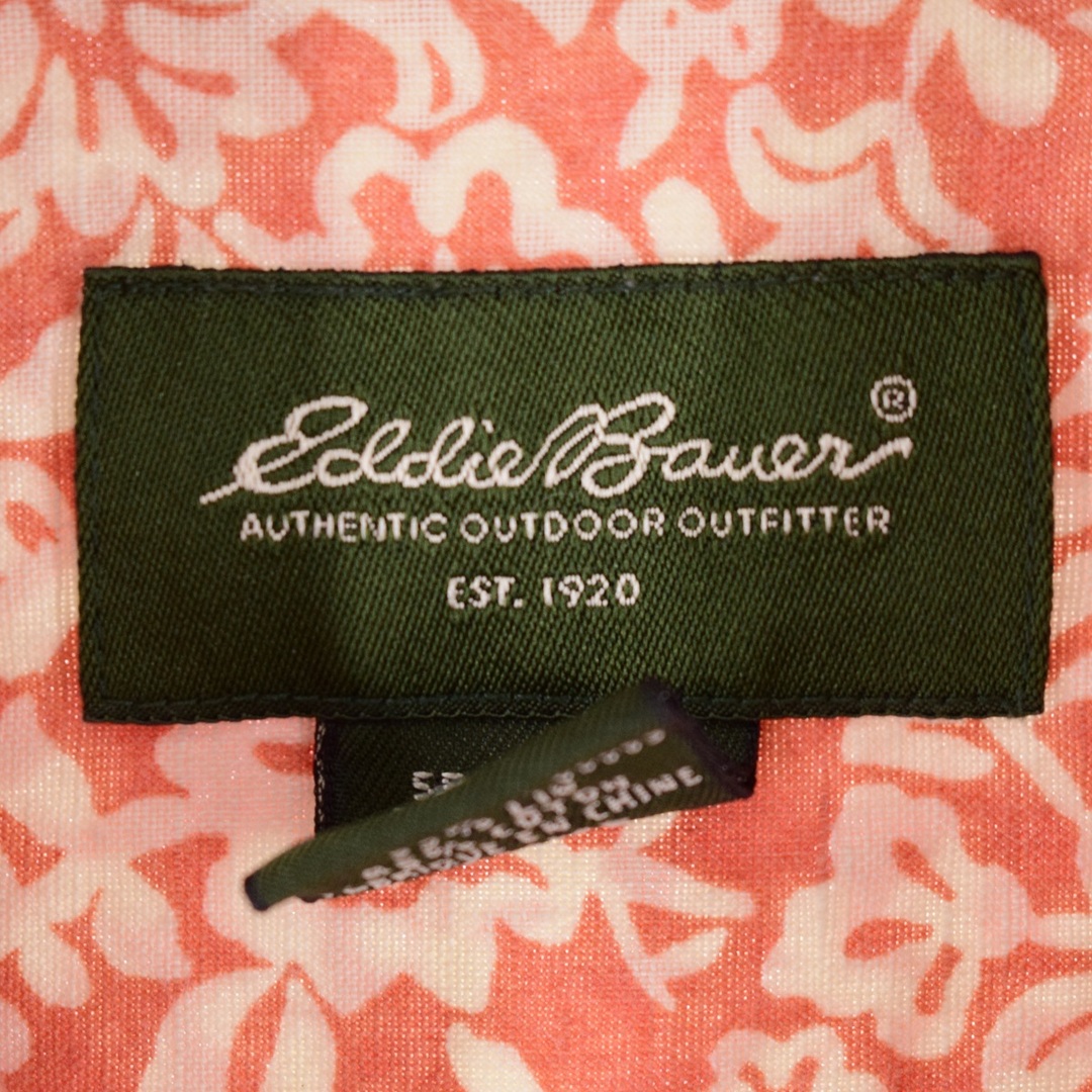 エディーバウアー Eddie Bauer 総柄 花柄 ハワイアンアロハシャツ メンズXL ヴィンテージ /eaa350887