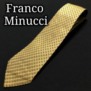 フランコミヌッチ(FRANCO MINUCCI)のフランコミヌッチ 小紋 イエロー ネクタイ A102-D12(ネクタイ)