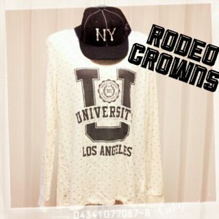 ロデオクラウンズ(RODEO CROWNS)のロデオクラウンズ★ドット柄ロンTシャツ(カットソー(長袖/七分))