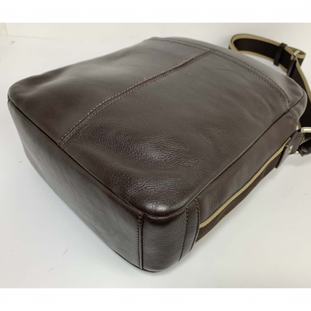 COACH - 美品☆ コーチ メンズ COACH レザー ショルダーバッグの通販