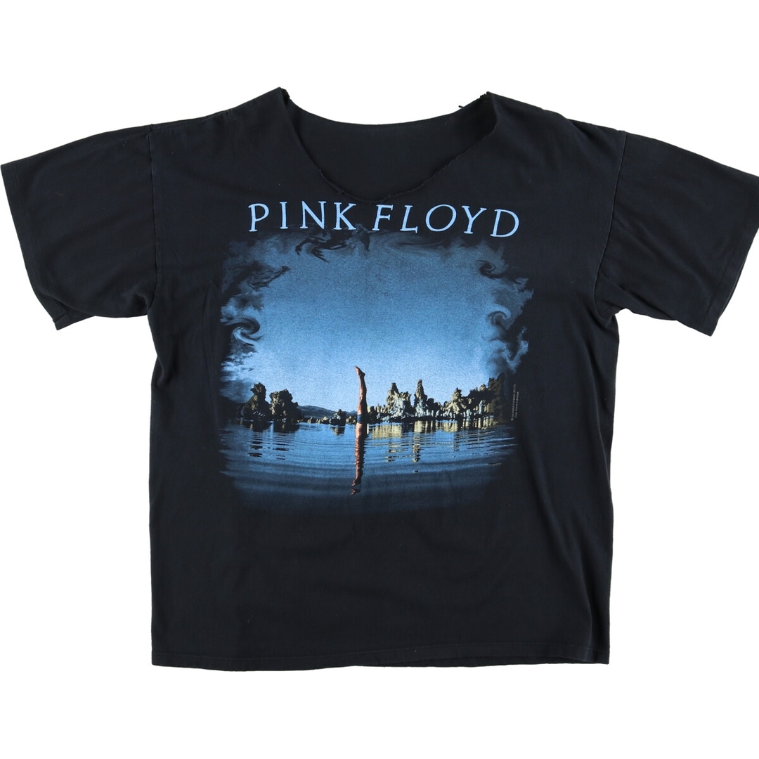 90年代 PINK FLOYD ピンクフロイド アルバム WISH YOU WERE HERE 両面プリント カットオフ バンドTシャツ バンT メンズXL ヴィンテージ /evb002098