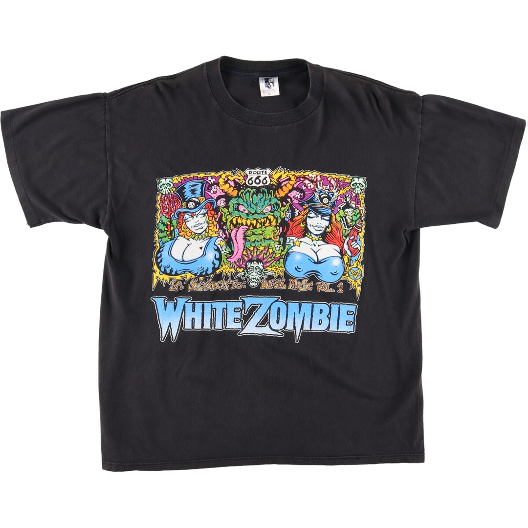 90年代 GEM WHITE ZOMBIE ホワイトゾンビ WORLD TOUR 1993 両面プリント バンドTシャツ バンT USA製 メンズXL ヴィンテージ /evb002107