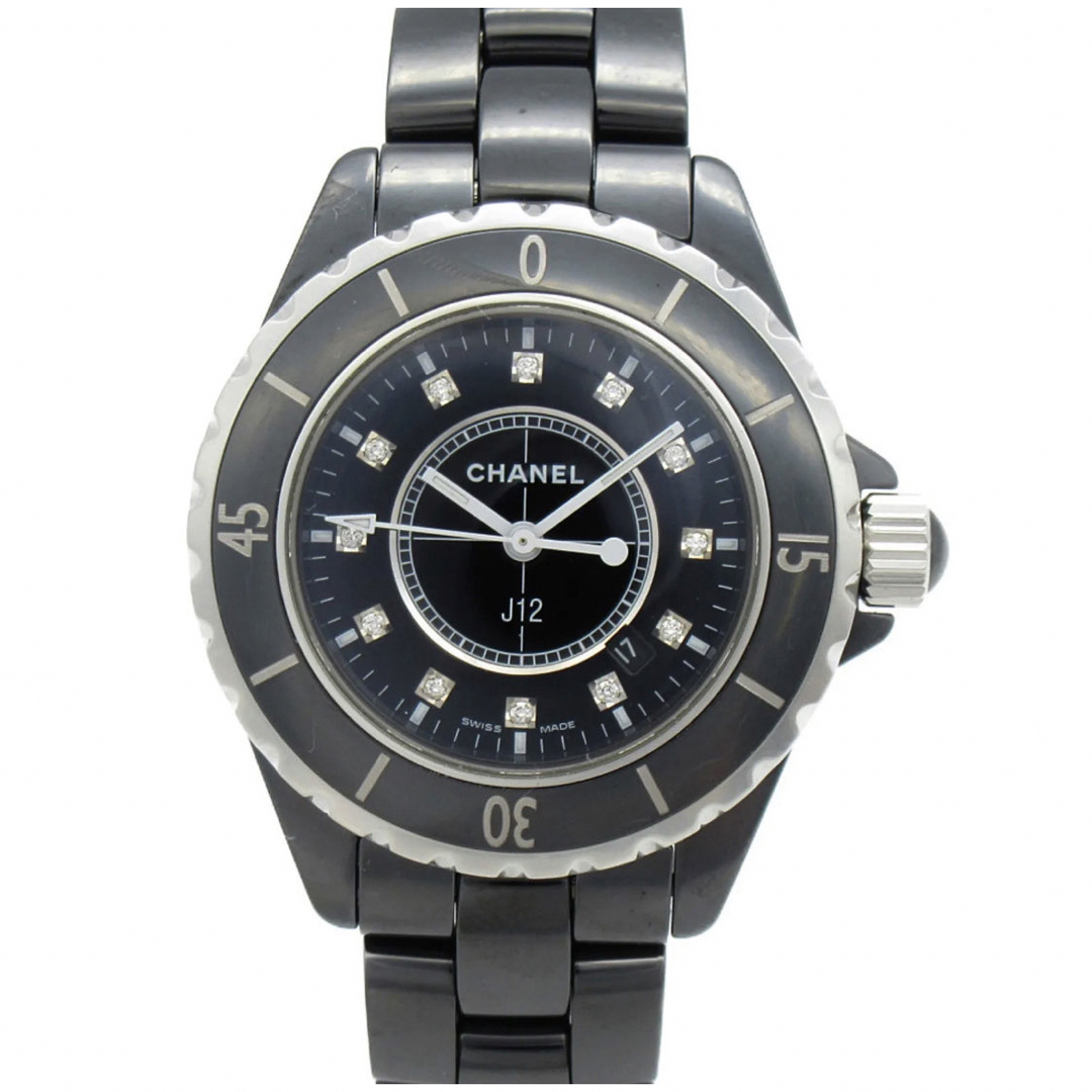 シャネル J12 12Pダイヤ 腕時計 ウォッチ 腕時計