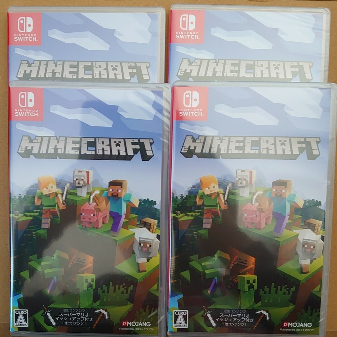 家庭用ゲームソフト新品 4本セット マインクラフト Minecraft ニンテンドースイッチソフト