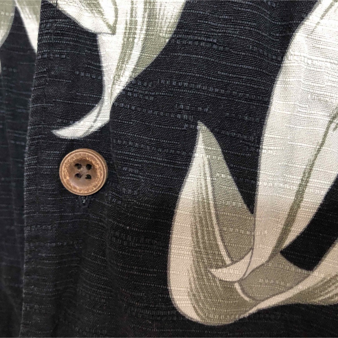シルク 単色 総柄 ボタニカル柄 刺繍 オープンカラー アロハシャツ 開襟シャツ