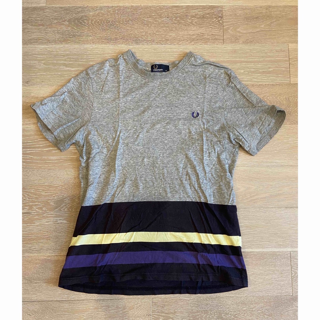 FRED PERRY フレッドペリー メンズ 半袖Tシャツ グレー Lサイズ