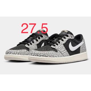 ジョーダン(Jordan Brand（NIKE）)のNike Air Jordan 1 Retro Low Black Cement(スニーカー)