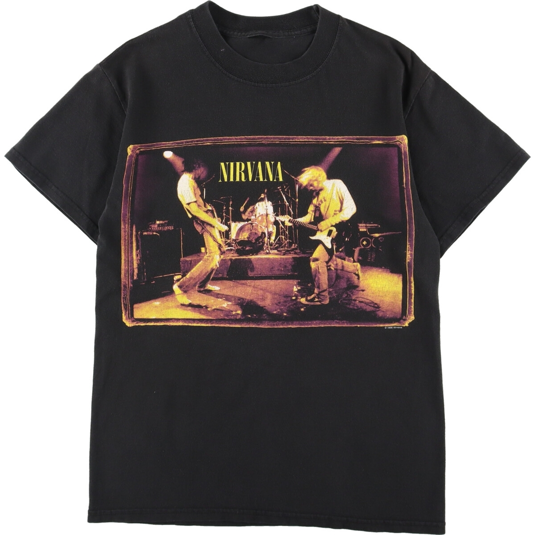 古着 90年代 NIRVANA ニルヴァ―ナ FROM THE MUDDY BANKS OF THE WISHKAH 両面プリント バンドTシャツ  バンT メンズS ヴィンテージ /evb001937