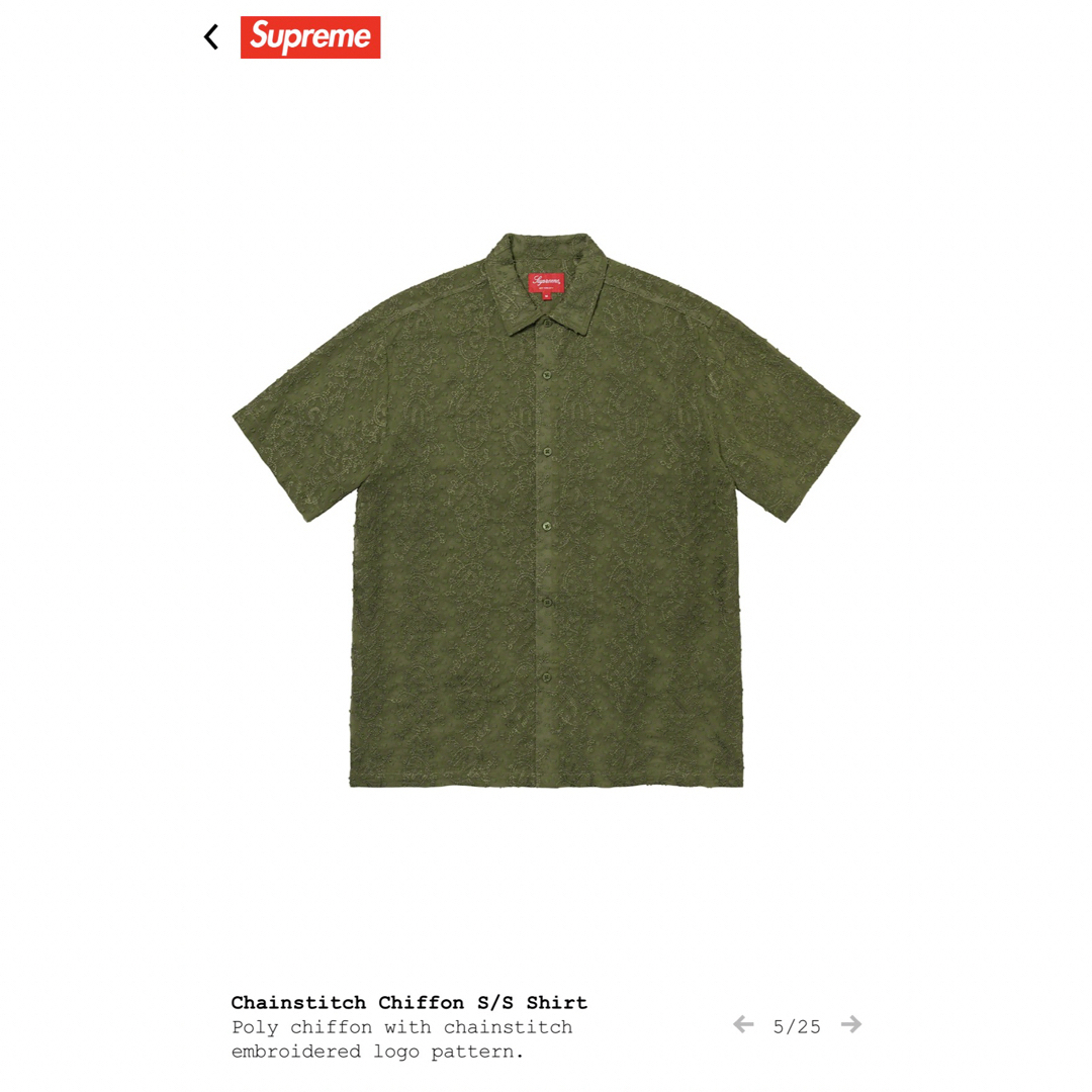 直販卸売り supreme Chainstitch Chiffon S/S Shirt | i4mx.com