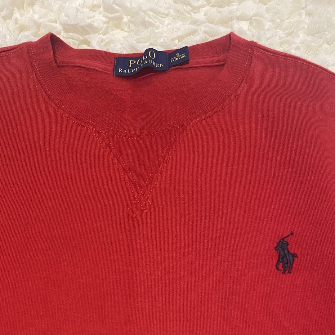 POLO RALPH LAUREN(ポロラルフローレン)のPOLO RALPHLAUREN 赤トレーナー メンズのトップス(スウェット)の商品写真