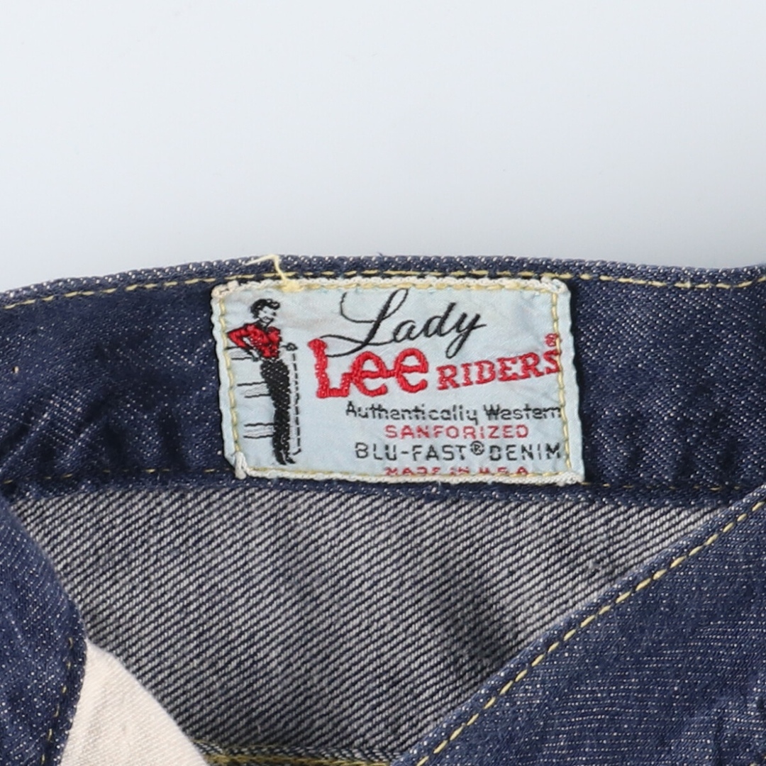 古着 濃紺 60年代 リー Lee Lady Lee Riders デニムショーツ ショートパンツ USA製 レディースM(w26) ヴィンテージ /evb002047