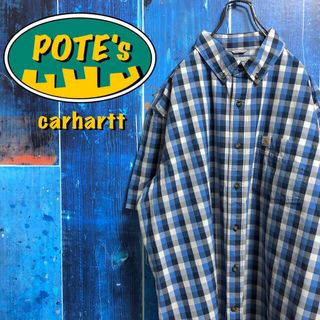 カーハート(carhartt)の【カーハート】ポケットロゴタグ半袖ワークブロックチェックシャツ(シャツ)