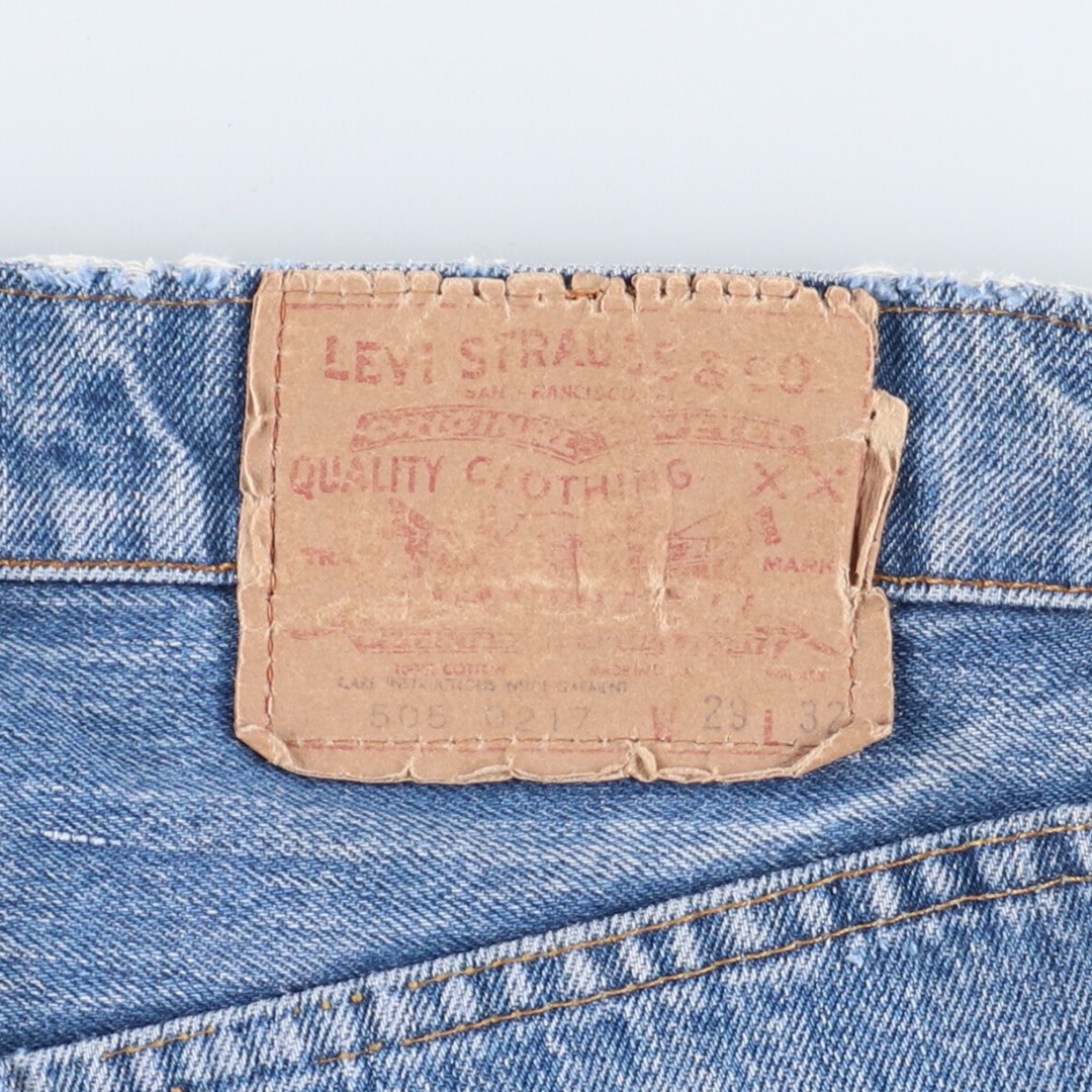 70年代 リーバイス Levi's 505-0217 66前期 テーパードジーンズ デニムパンツ メンズw30 ヴィンテージ /evb002085