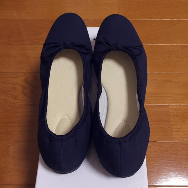 MUJI (無印良品)(ムジルシリョウヒン)の無印良品  リボンバレエシューズ レディースの靴/シューズ(バレエシューズ)の商品写真
