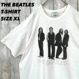 ロックバンドTシャツTHE BEATLESビートルズフォトプリント　XL 白