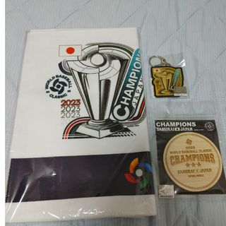 2023WBC優勝記念フェイスタオル　ひのきコースター　アクリルキーホルダー(応援グッズ)