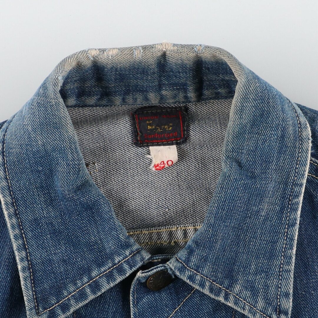 Lee - 古着 40年代 リー Lee 101-J 袖カットオフ スタッズ付き デニム
