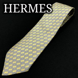 エルメス(Hermes)のエルメス チェック イエロー ネクタイ A102-E20(ネクタイ)